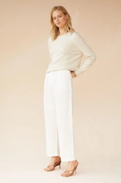 SUBOO - Ella V Back Sweater (Oatmeal) -Faithfull The Brand || Carver™ || One Teaspoon Shop elysian collective suboo ella v back sweater oatmeal 3