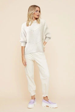 SUBOO - Fay Oversized Alpaca Knit Jumper (Ivory)