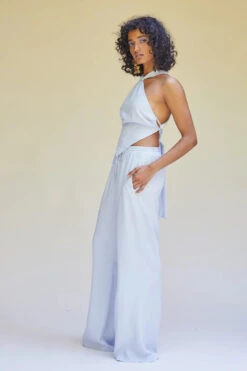 SUBOO - Kari Elastic Waist Pants (Pale Blue) 5 SUBOO - Kari Elastic Waist Pants (Pale Blue) -Faithfull The Brand || Carver™ || One Teaspoon Shop elysian collective suboo kari pants pale blue 2