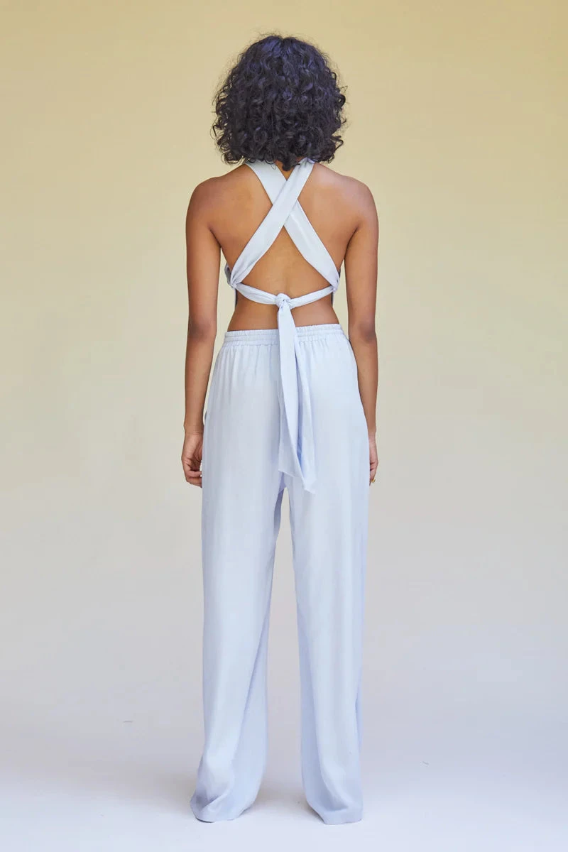 SUBOO - Kari Elastic Waist Pants (Pale Blue) 2 SUBOO - Kari Elastic Waist Pants (Pale Blue) - Image 2