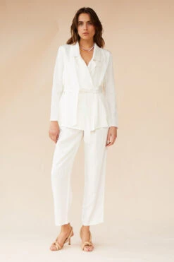 SUBOO - Marlo Drapey Blazer (Ivory)