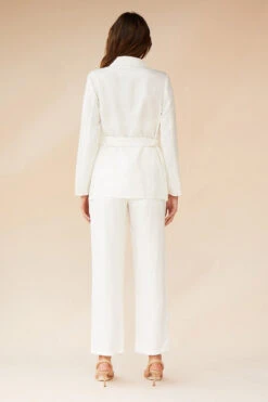 SUBOO - Marlo Drapey Blazer (Ivory) -Faithfull The Brand || Carver™ || One Teaspoon Shop elysian collective suboo marlo drapey blazer ivory 4