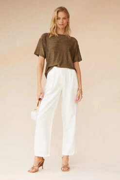 SUBOO - Marlo Tailored Pants (Ivory)