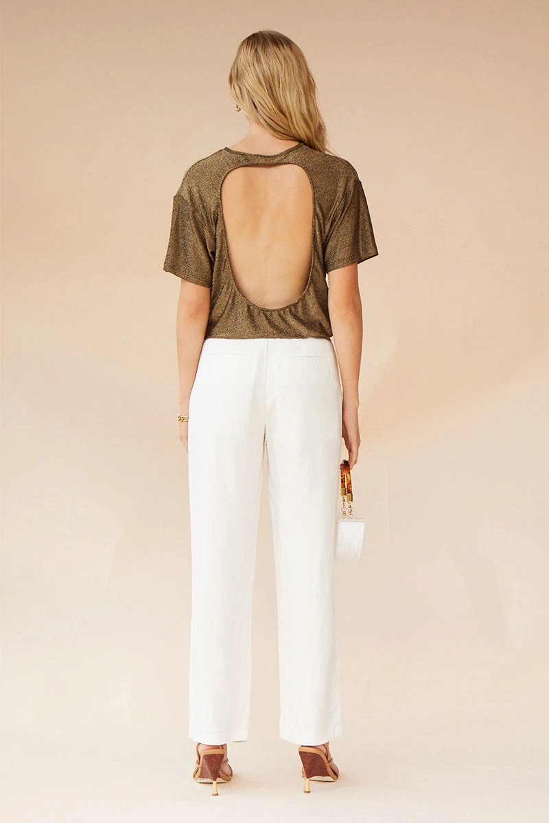 SUBOO - Marlo Tailored Pants (Ivory) 3 SUBOO - Marlo Tailored Pants (Ivory) - Image 3