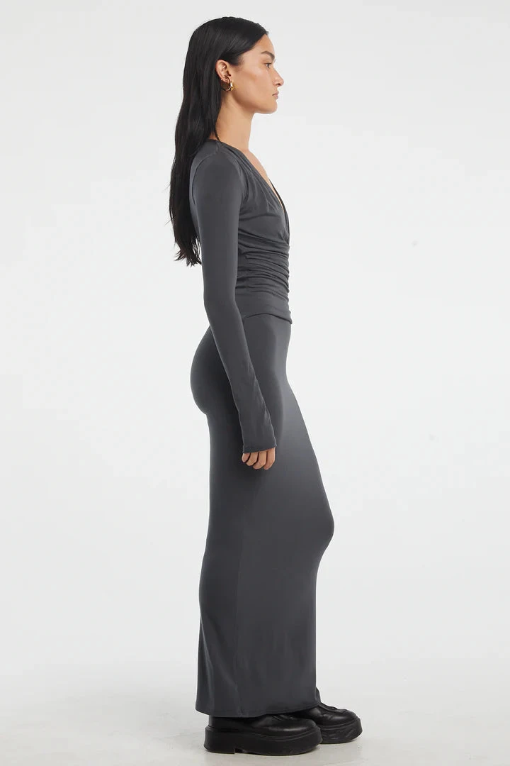 THE LINE BY K - Calli Dress (Deep Grey) 3 THE LINE BY K - Calli Dress (Deep Grey) - Image 3