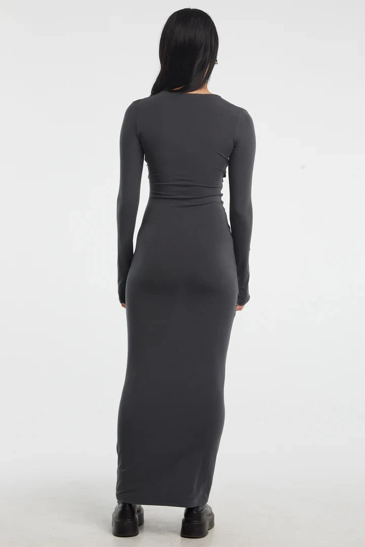 THE LINE BY K - Calli Dress (Deep Grey) 2 THE LINE BY K - Calli Dress (Deep Grey) - Image 2