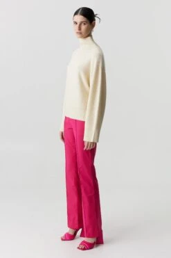 THIRD FORM - Boucle Turtleneck Knit (Cream) -Faithfull The Brand || Carver™ || One Teaspoon Shop elysian collective third form boucle turtle knit cream 3