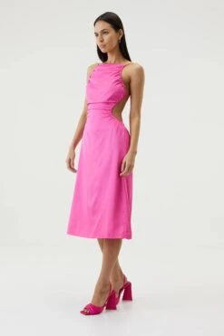 THIRD FORM - Drawn Out Midi Dress (Lipstick) -Faithfull The Brand || Carver™ || One Teaspoon Shop elysian collective third form drawn out midi dress lipstick 6