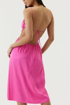 THIRD FORM - Drawn Out Midi Dress (Lipstick) -Faithfull The Brand || Carver™ || One Teaspoon Shop elysian collective third form drawn out midi dress lipstick 7