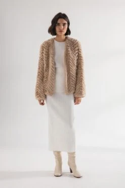 Friends With Frank - The Zigzag Frank Jacket - Hazelnut