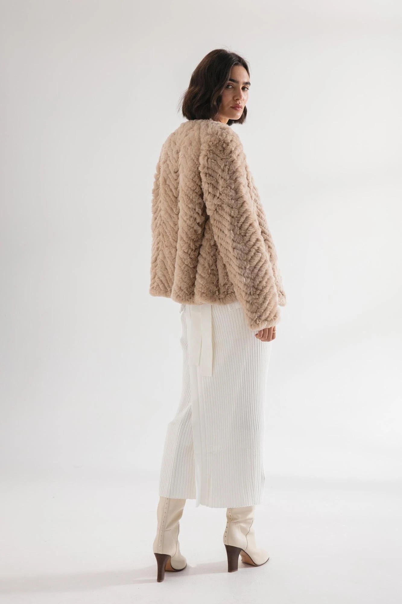 Friends With Frank - The Zigzag Frank Jacket - Hazelnut 3 Friends With Frank - The Zigzag Frank Jacket - Hazelnut - Image 3