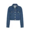 KIVARI - CELINE DENIM JACKET (MID BLUE)