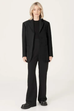 RAEF THE LABEL - HENLEY BLAZER BLACK