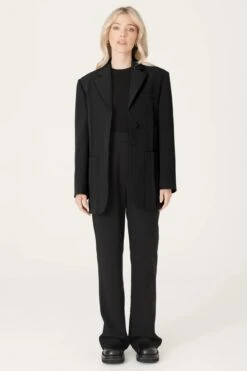 RAEF THE LABEL - HENLEY BLAZER BLACK -Faithfull The Brand || Carver™ || One Teaspoon Shop elysian collective raef henley blazer black 3