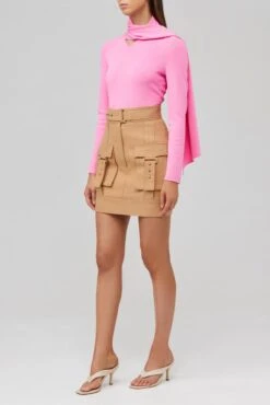 Acler - Vermont Skirt (Biscuit) -Faithfull The Brand || Carver™ || One Teaspoon Shop elysian colletive acler vermontskirt 3